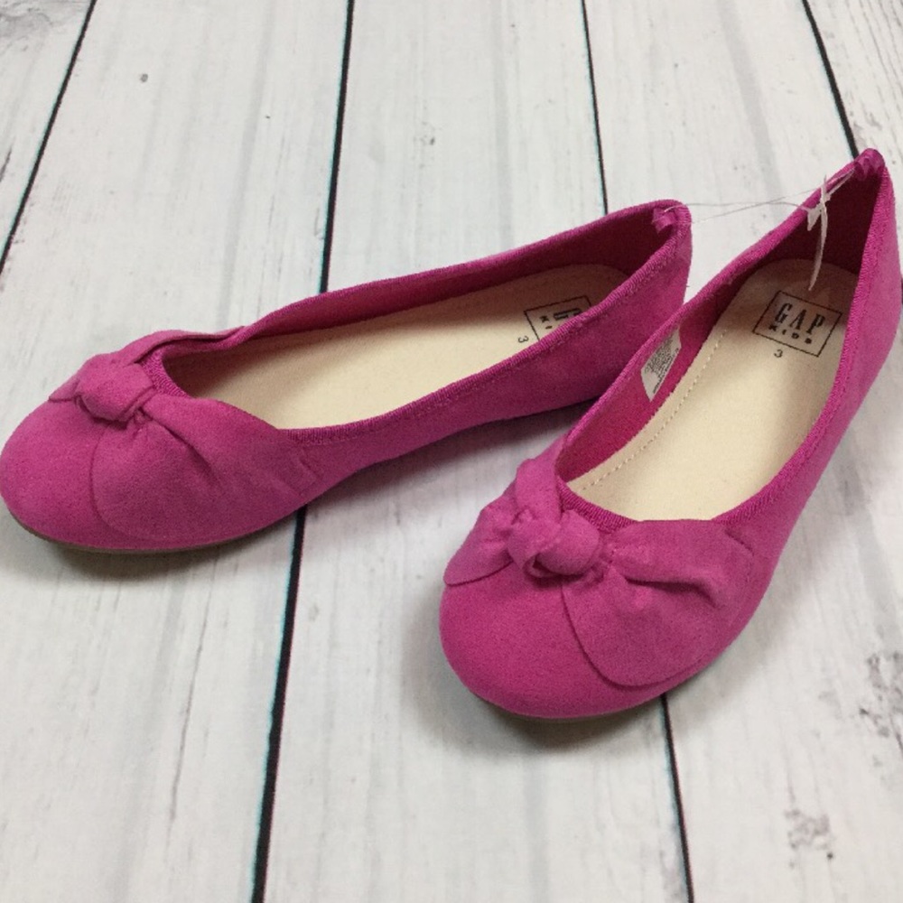 Gap Girls 4 Pink Faux Suede Slip-On Shoes - Picture 3 of 3